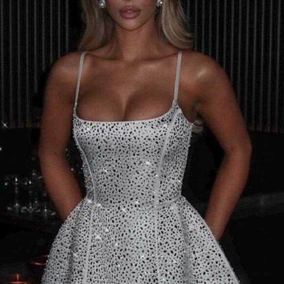 BabyBoo Angelique Mini Dress in Ivory size M - Picture 4 of 9